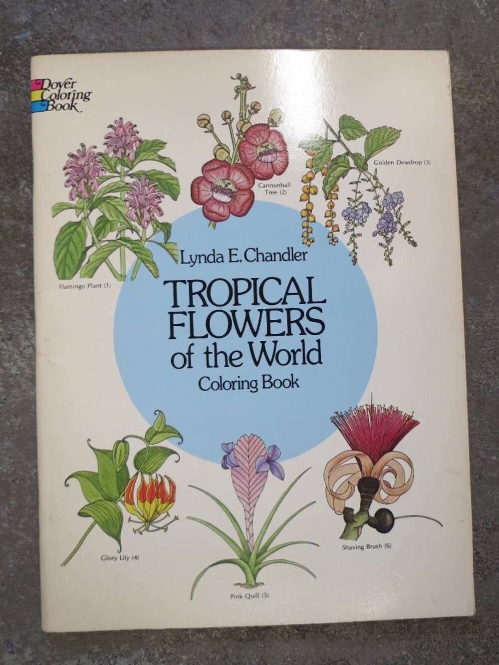 Tropical FLOWERS of the World coloring book